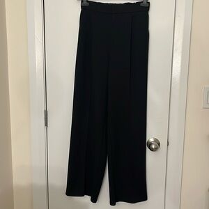 GU (Uniqlo sister brand) black wide leg pleated trousers